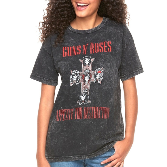 Guns N Roses Appetite for Destruction Mineral Wash rock Official T-Shirt S NWT - Picture 1 of 3